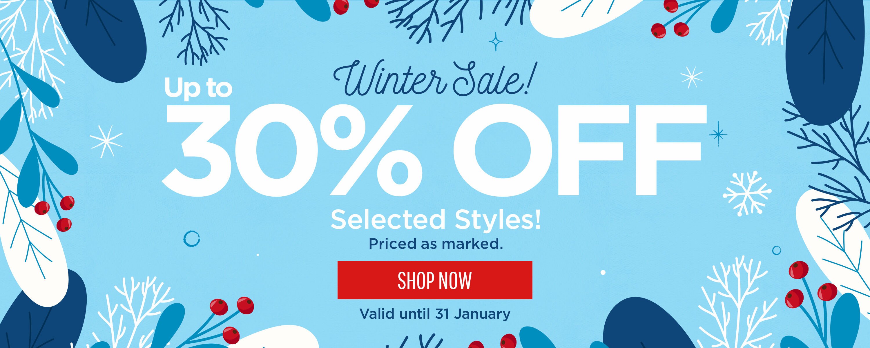 Winter Sale Hero Banner North/UK